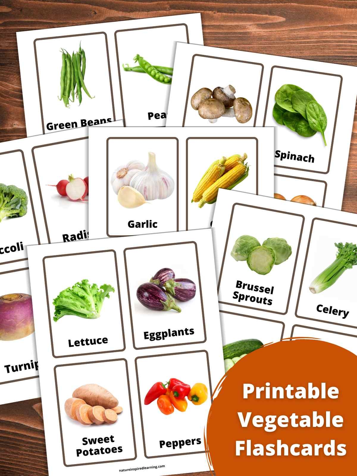 Printable Blank Vegetables