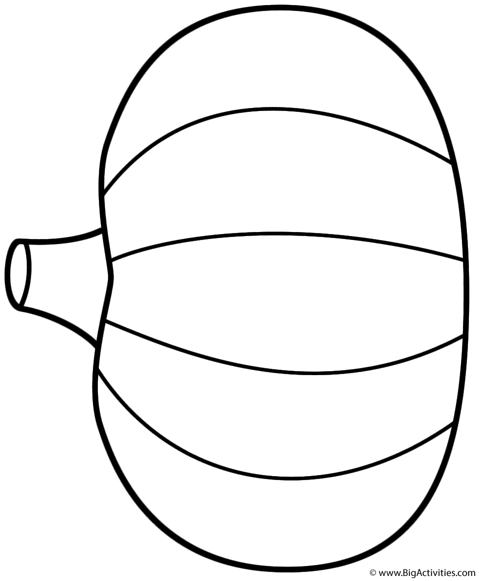 Printable Blank Pumpkin Coloring Pages
