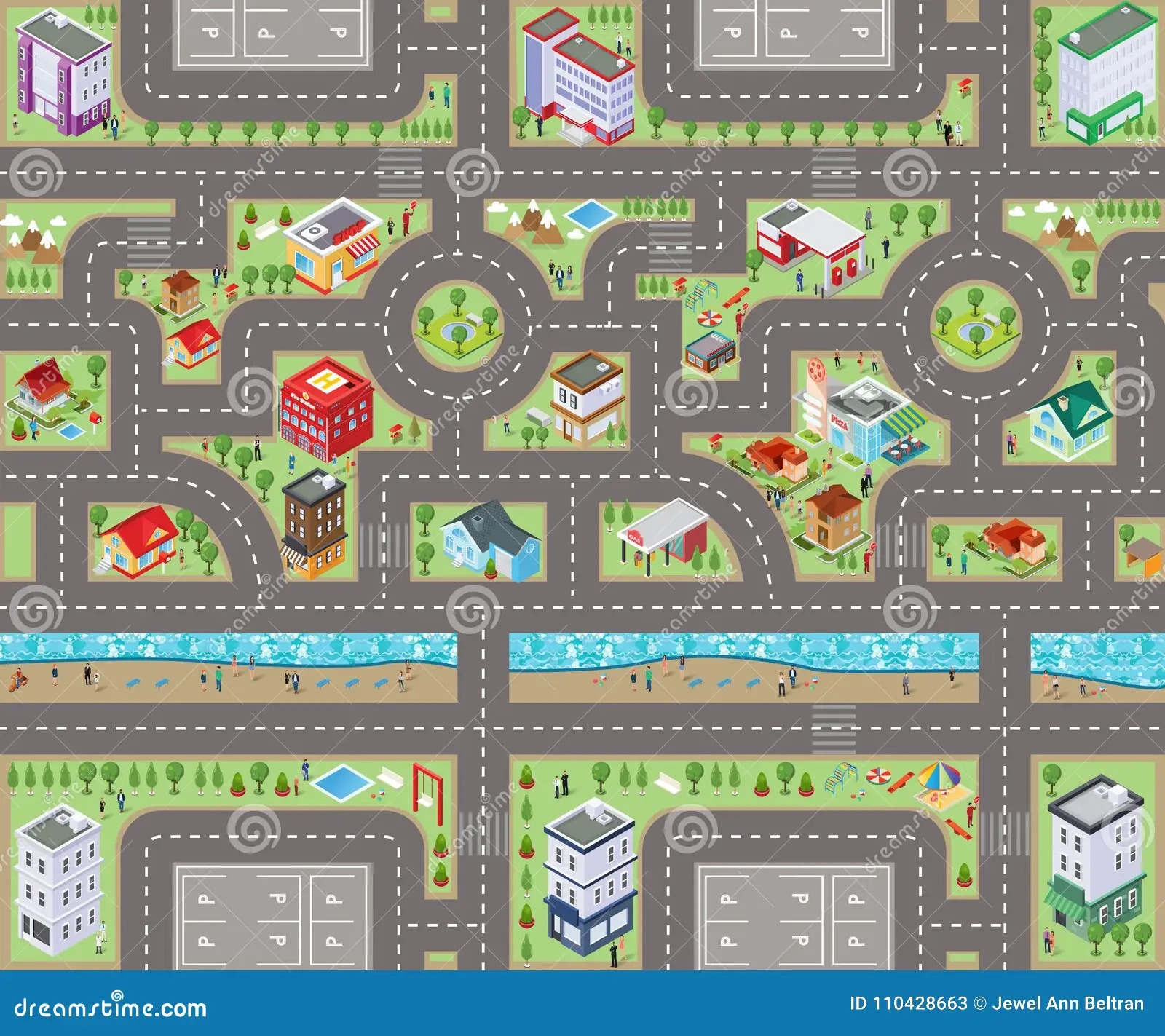 Blank Town Map Printable