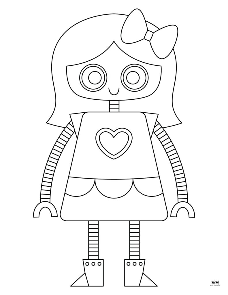 Blank Robot Printables Pages