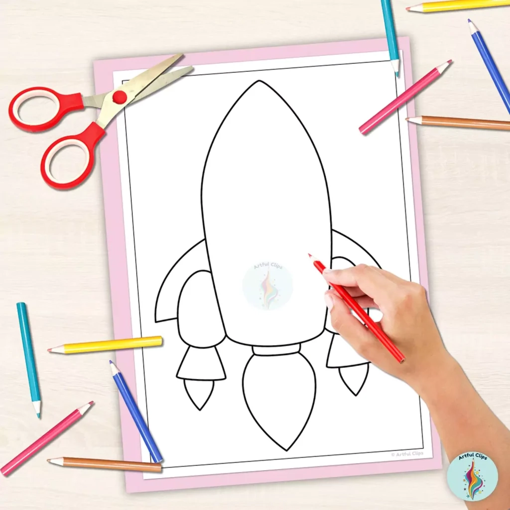 Rocket Template Set 16 Printable Pages For Preschool Crafts