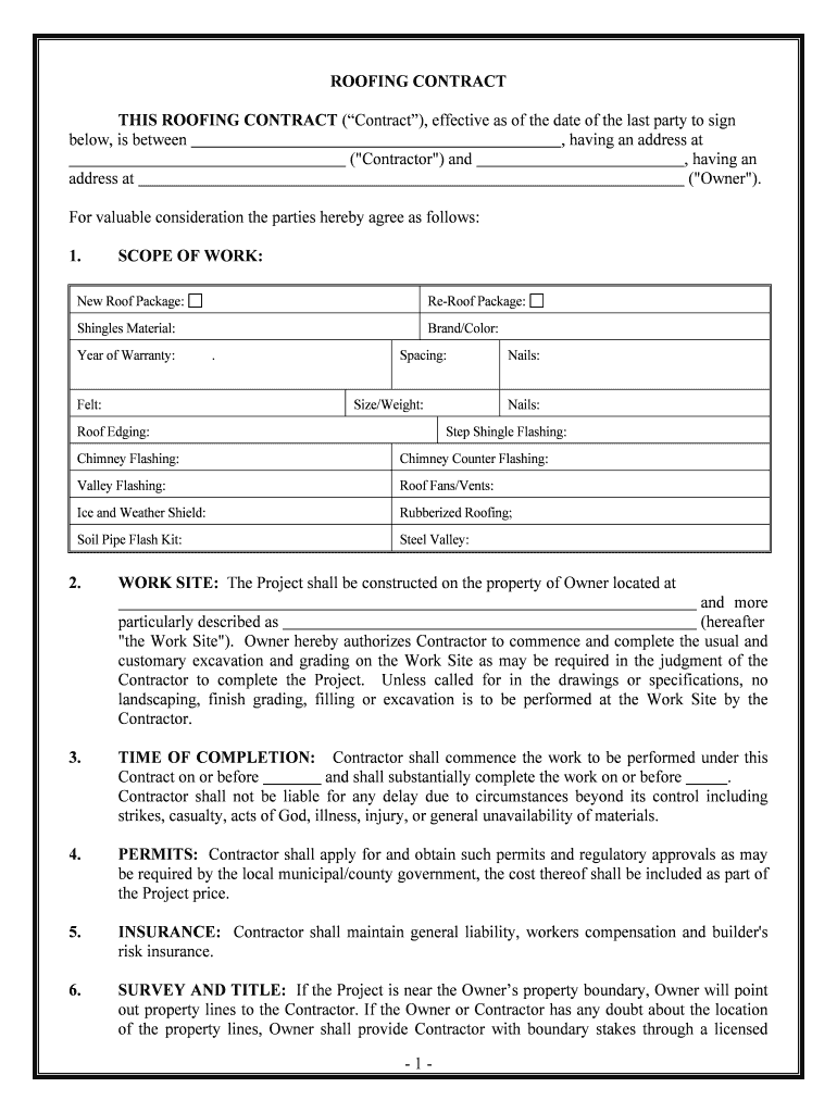 Roof Warranty Template Pre built Template AirSlate SignNow