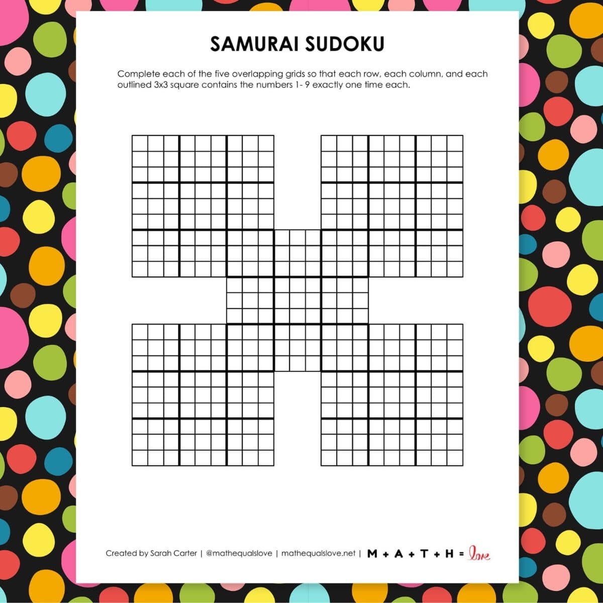 Blank Sudoku High Fives Printable