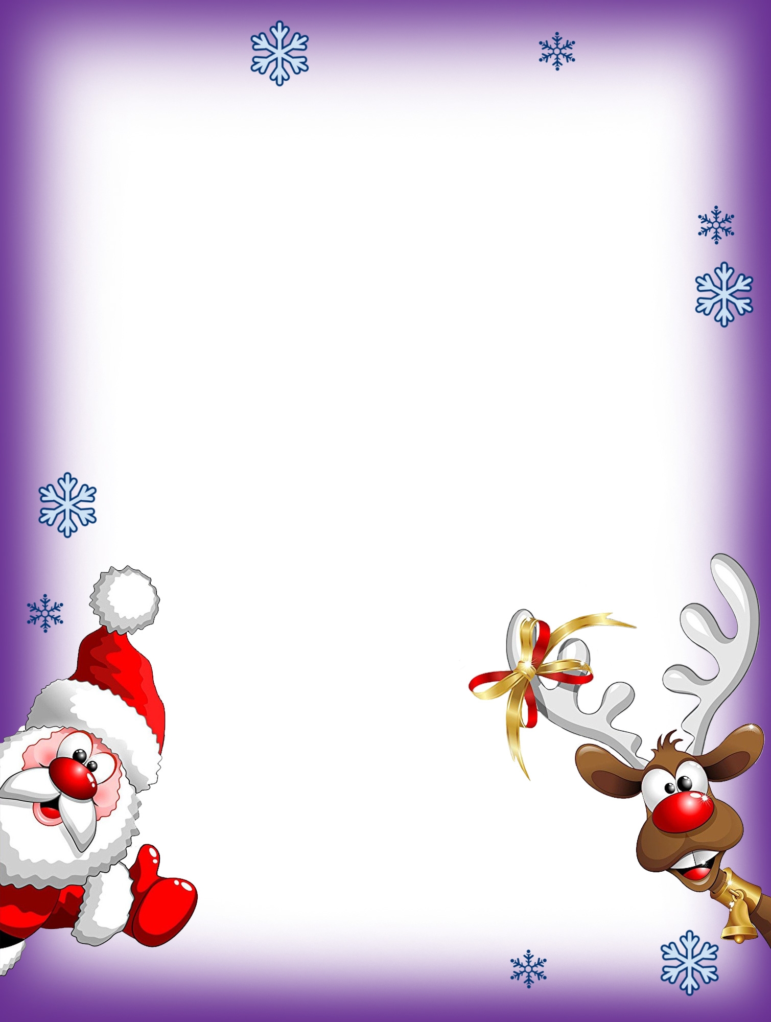 Blank Printable Christmas Writing Paper
