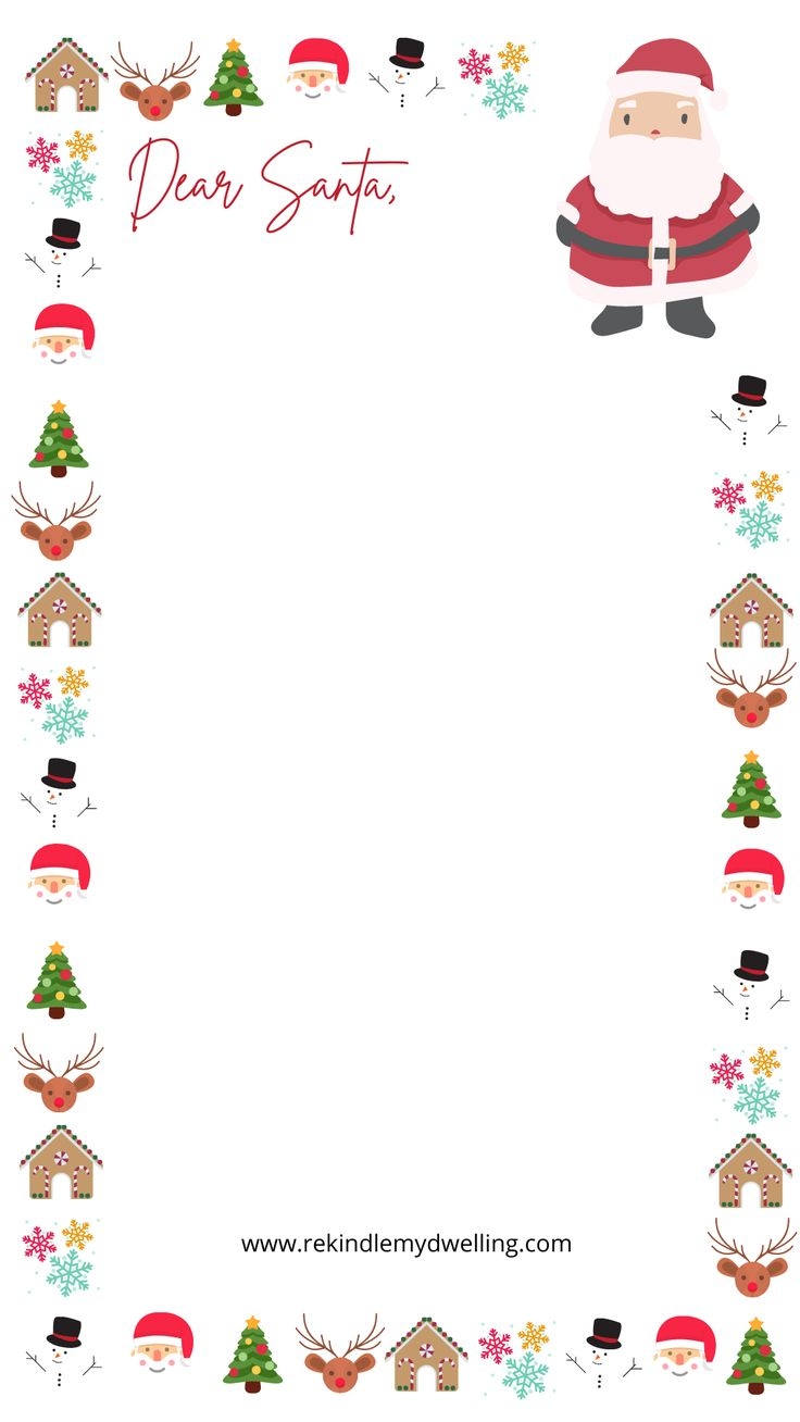 Santa Letter Template Free Printable