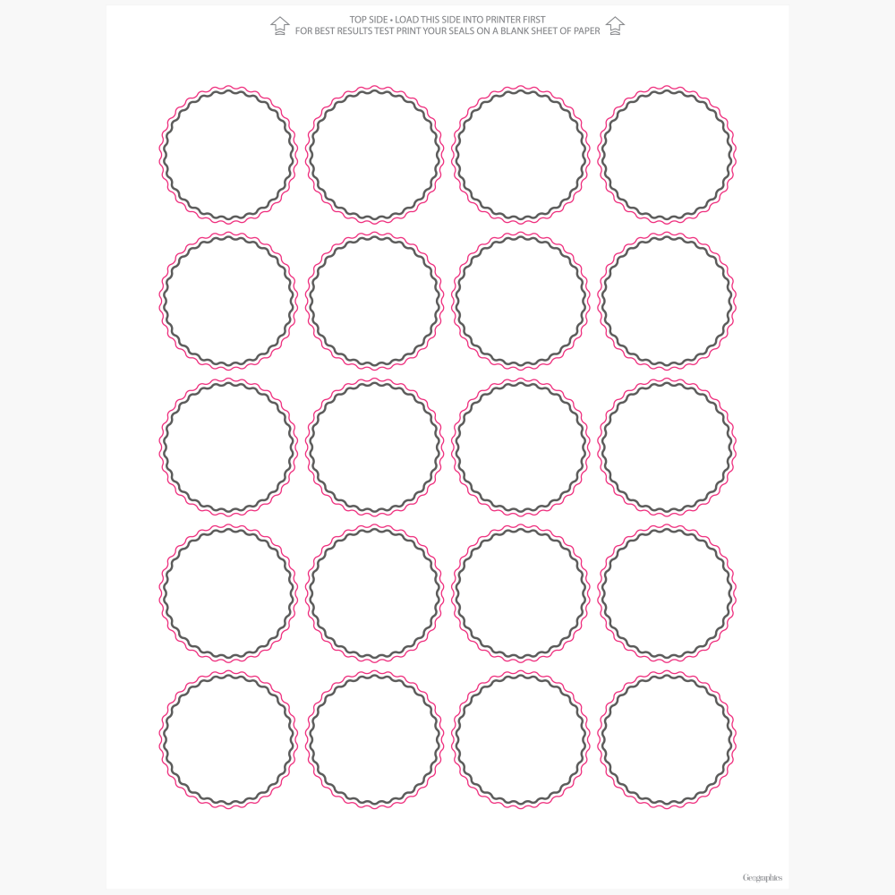 Scallop White Certificate Seals 1 75 Dia 100 pack 12 Packs 