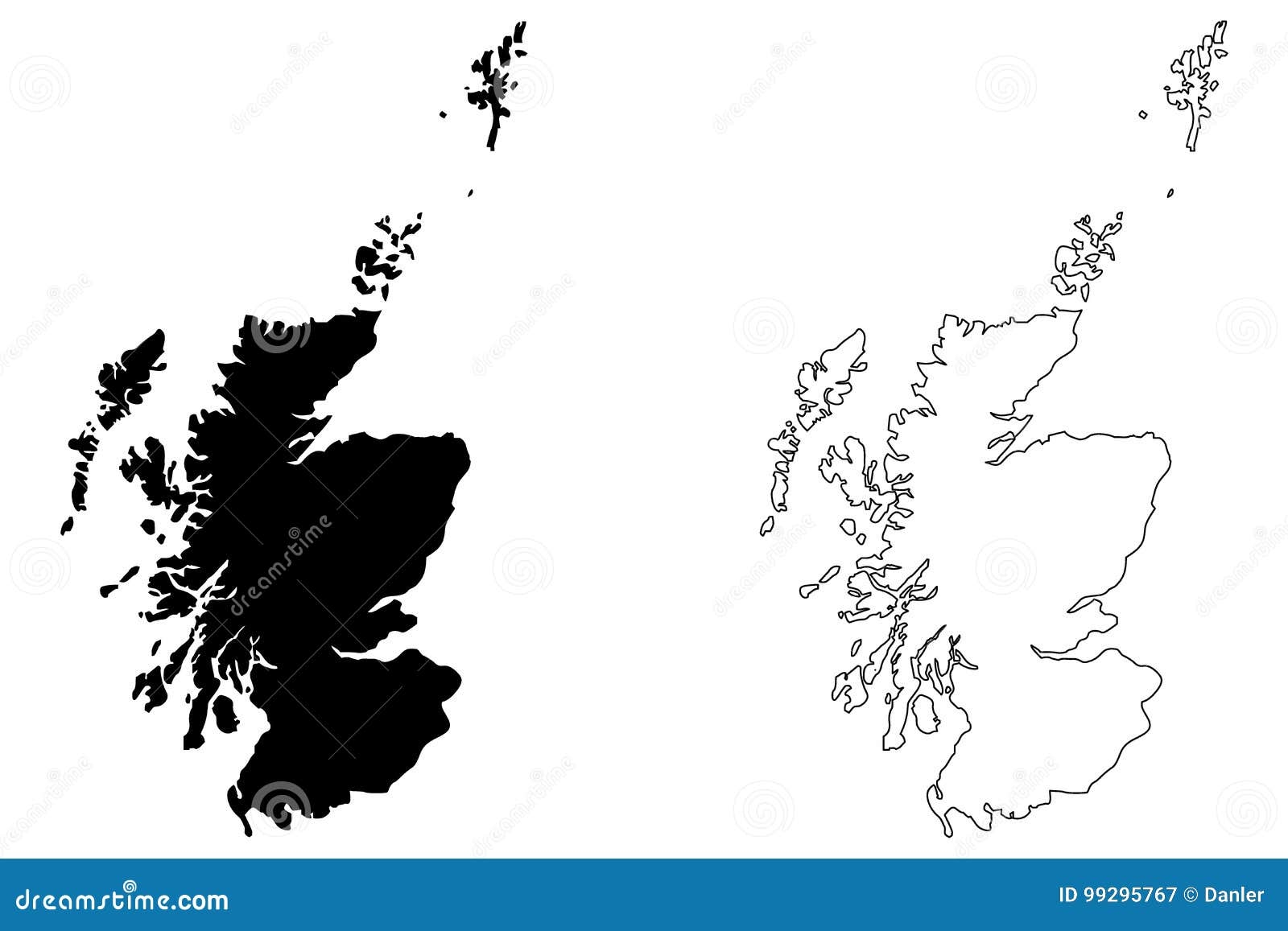 Blank Map Of Scotland Printable