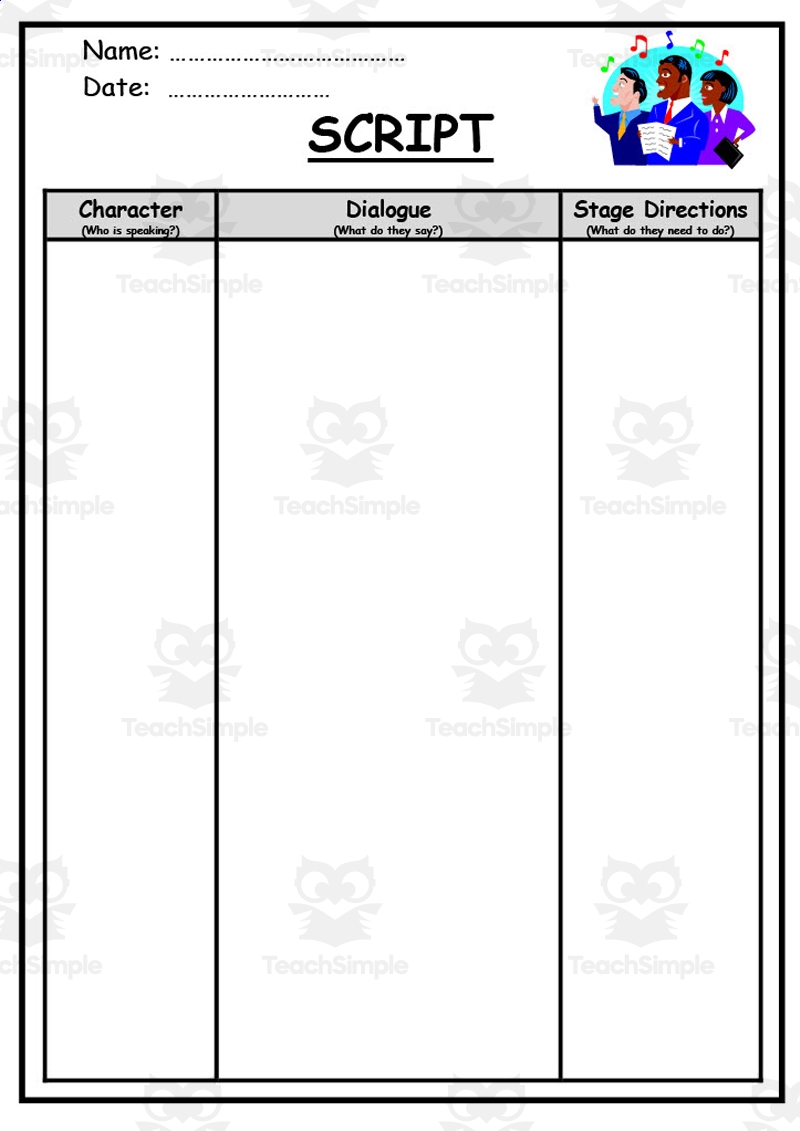 Script Writing Template 1