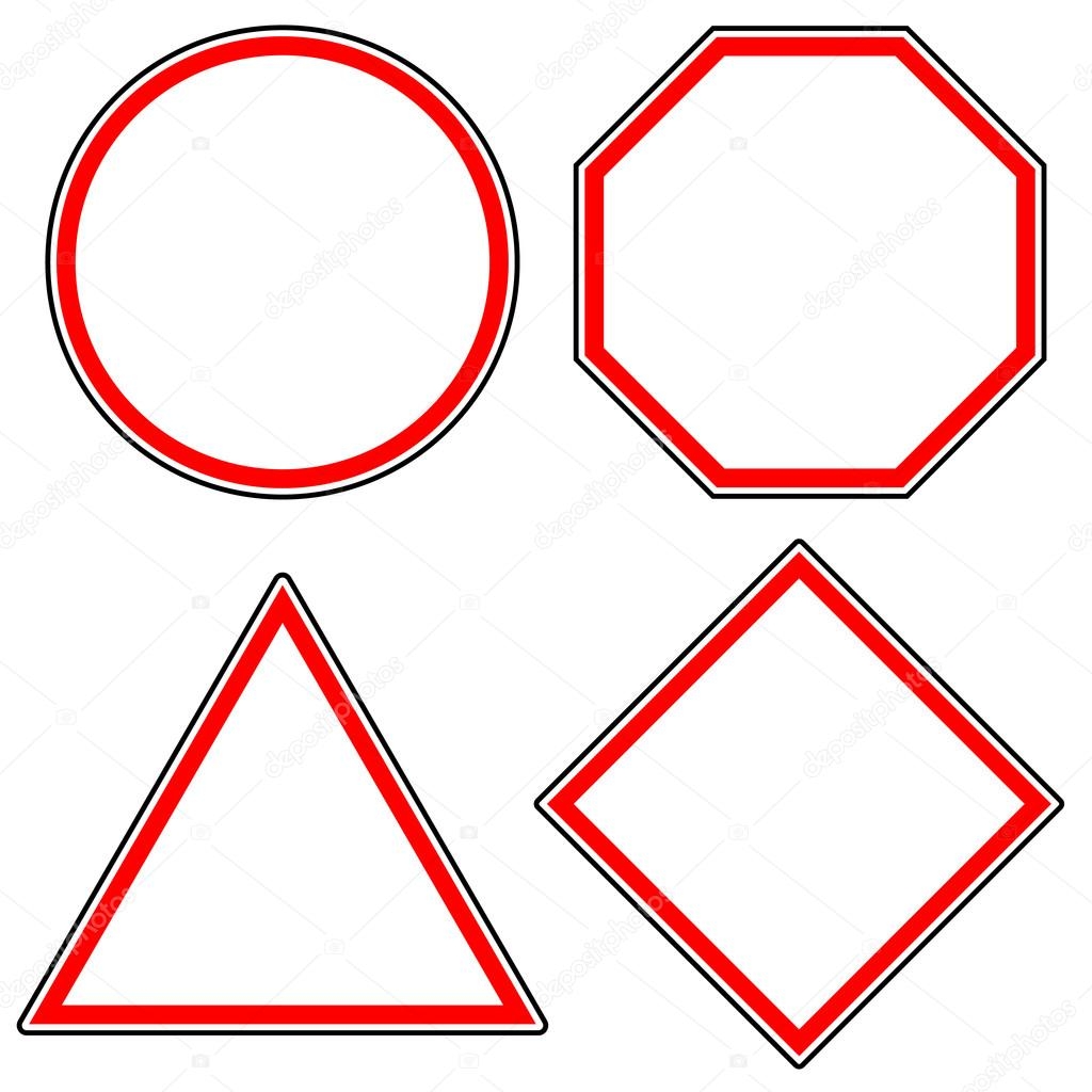 Printable Blank Road Signs