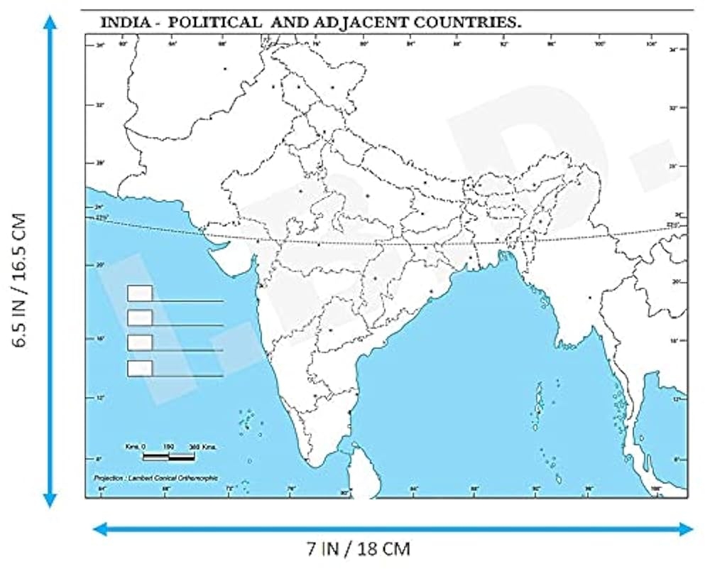 Blank Printable Of India