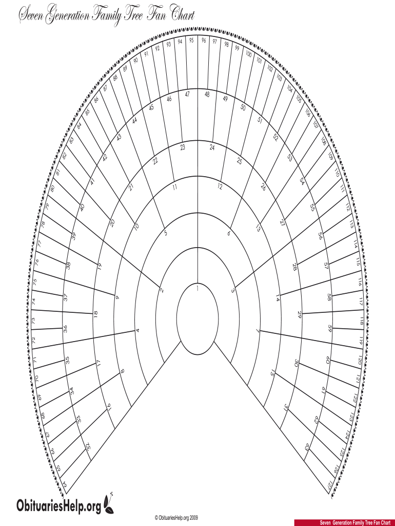 Seven Generation Family Tree Fan Chart Form Fill Online 