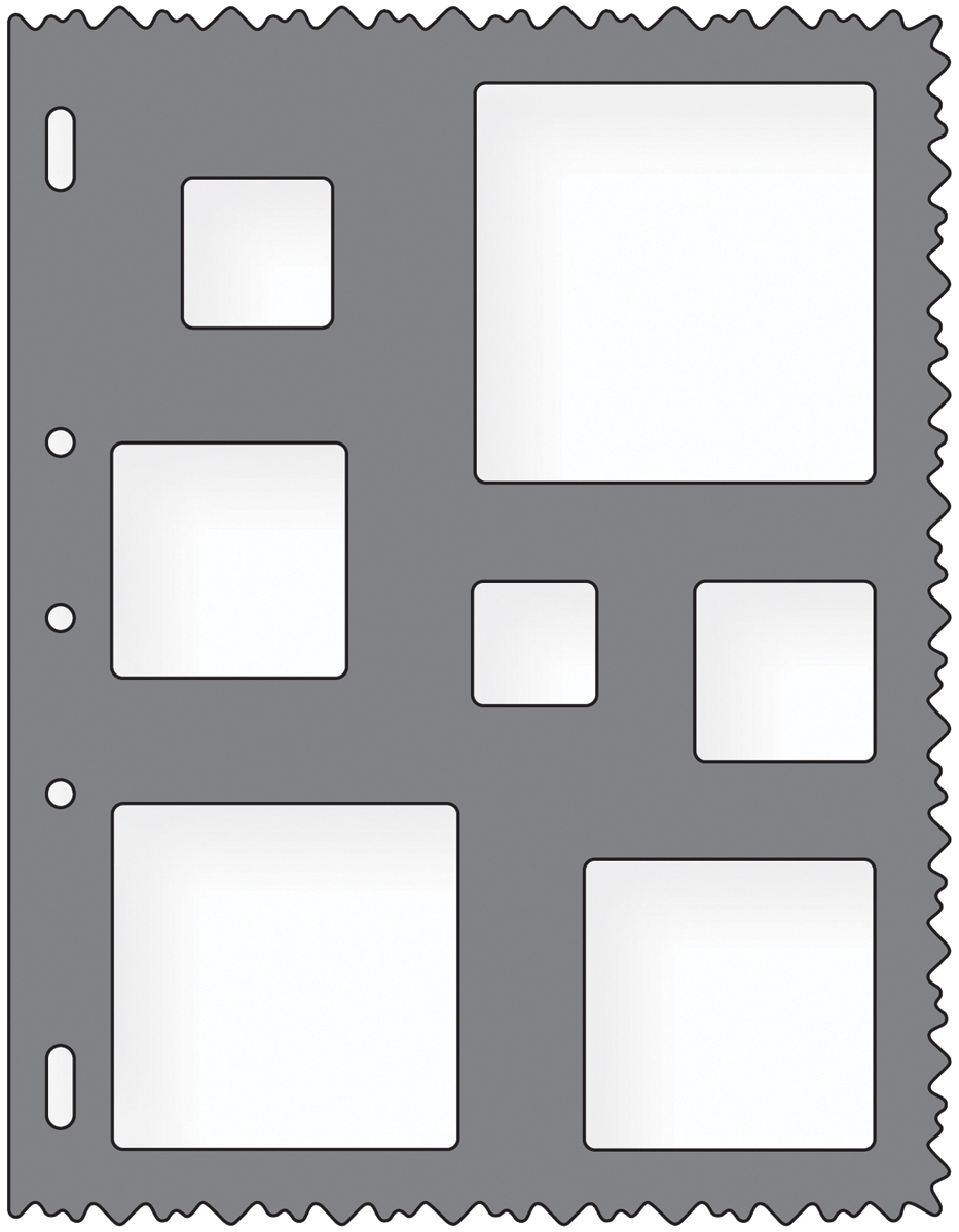 Shape Template 8 5X11 Squares 078484048528