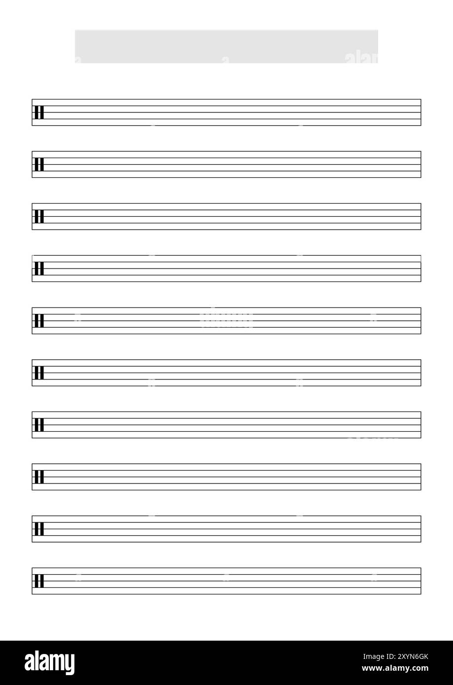 Printable Blank Drum Charts