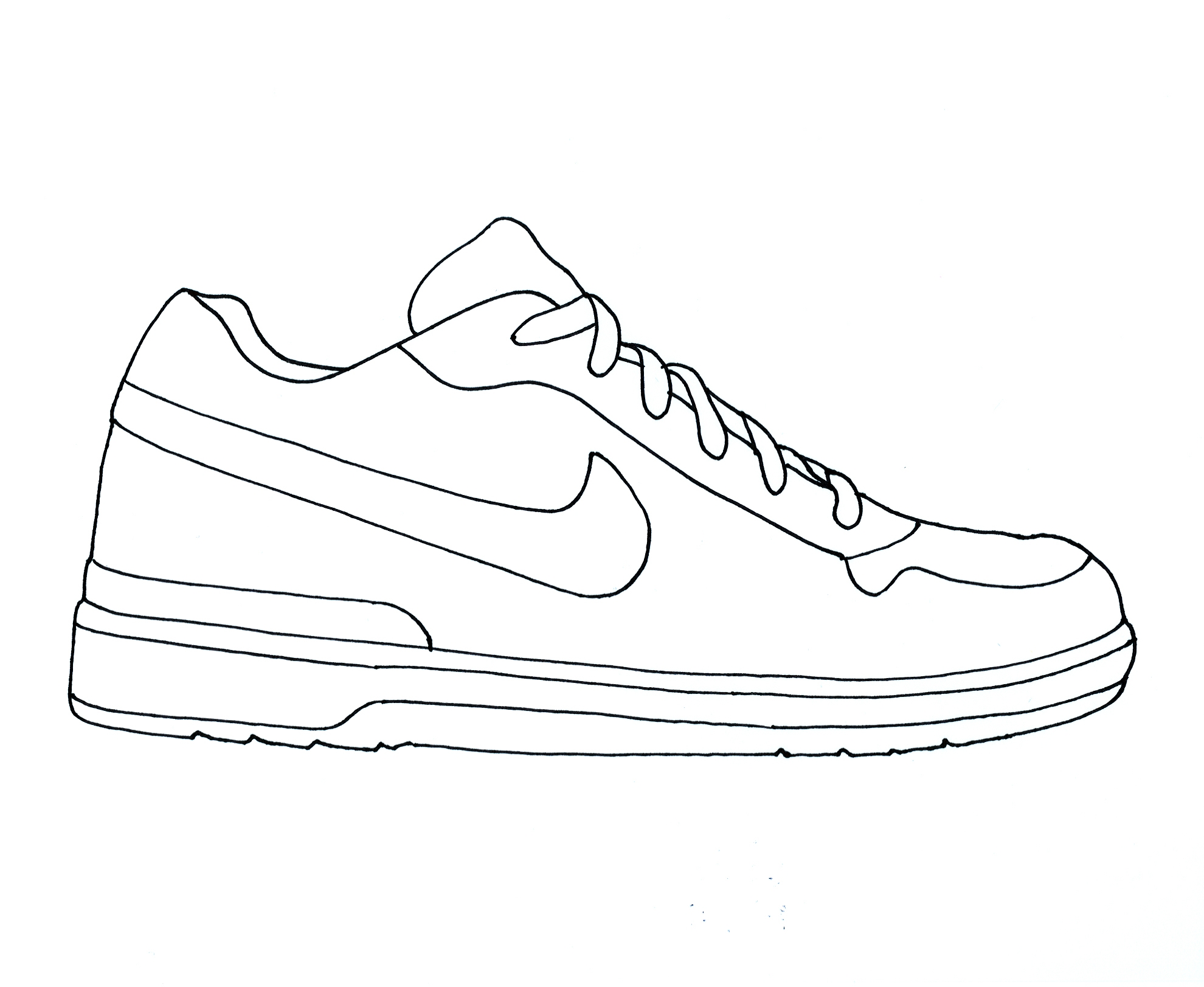 Blank Sneaker Template Printable