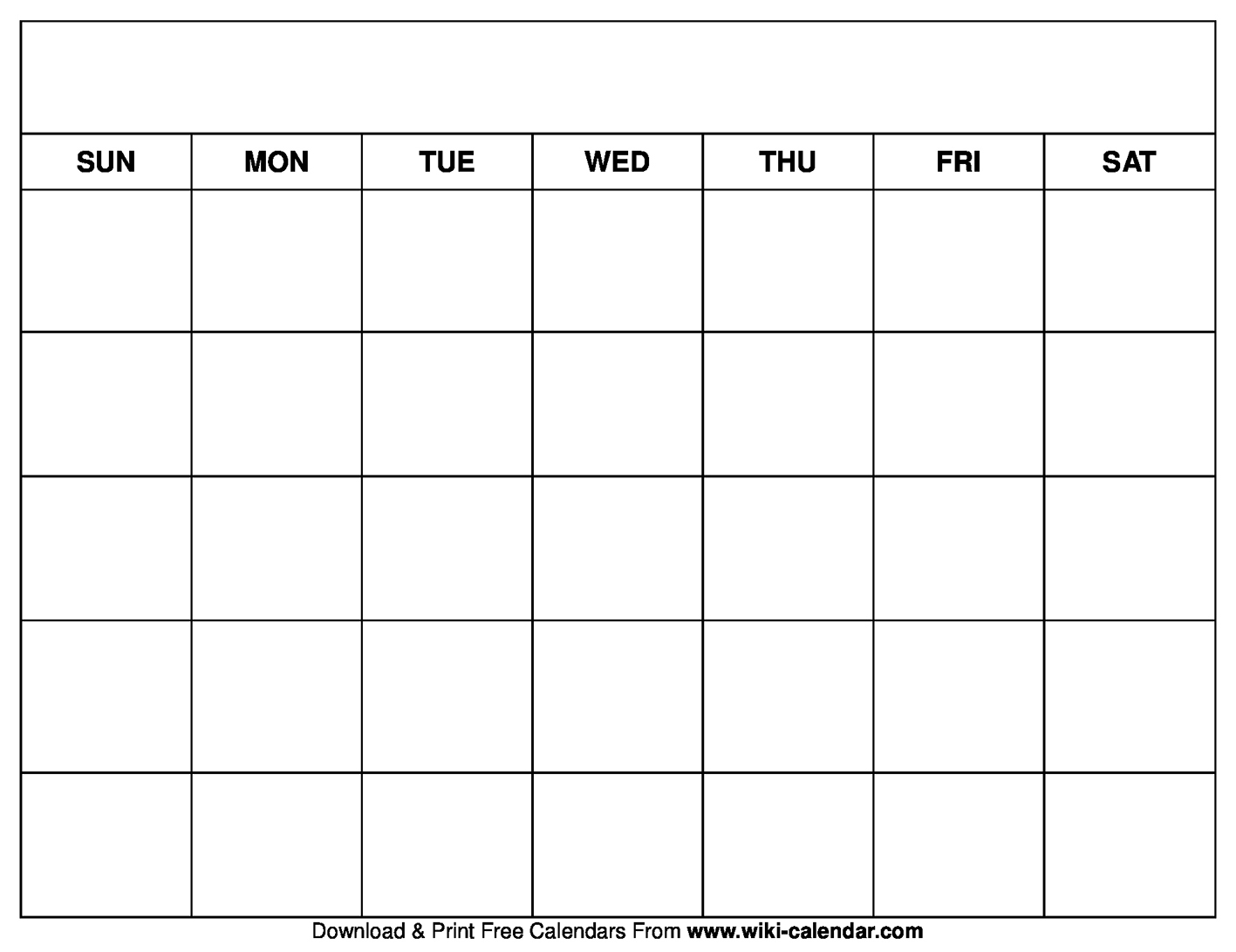 Simple Blank Calendar Templates Free To Download amp Print