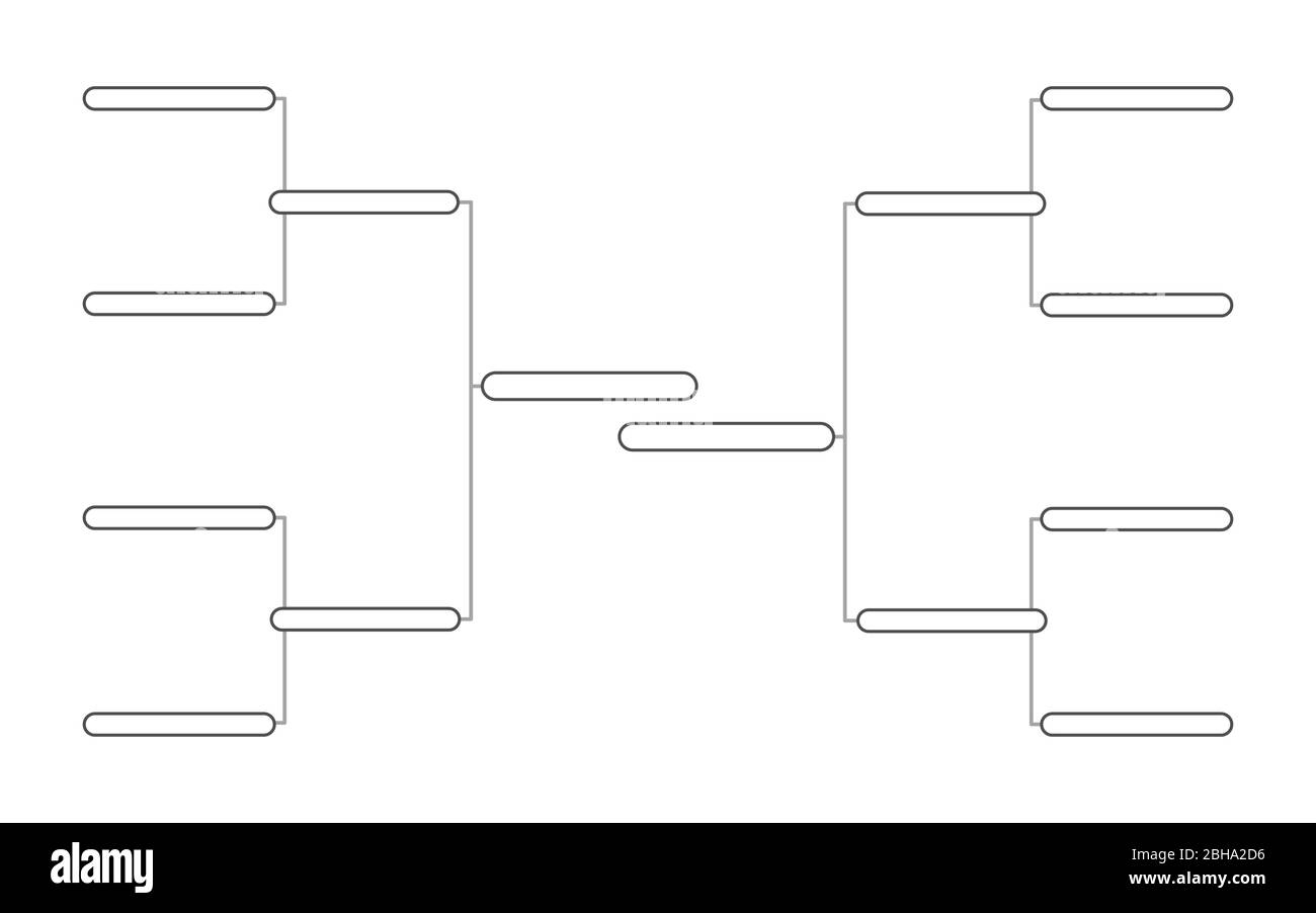 8 Team Printable Blank Brackets