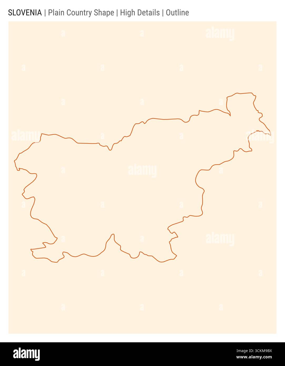Blank Printable Map Slovenia