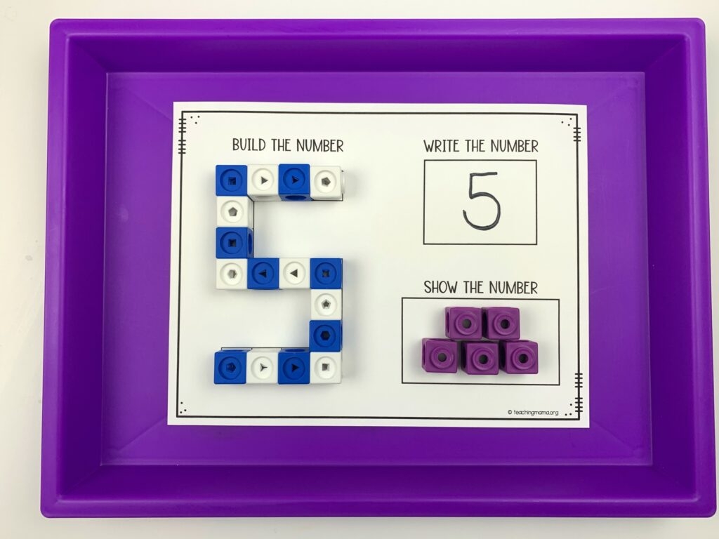 Snap Cube Number Sheets Teaching Mama
