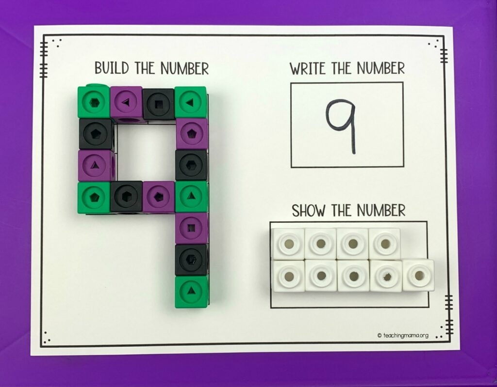 Printable Blank Number Cubes
