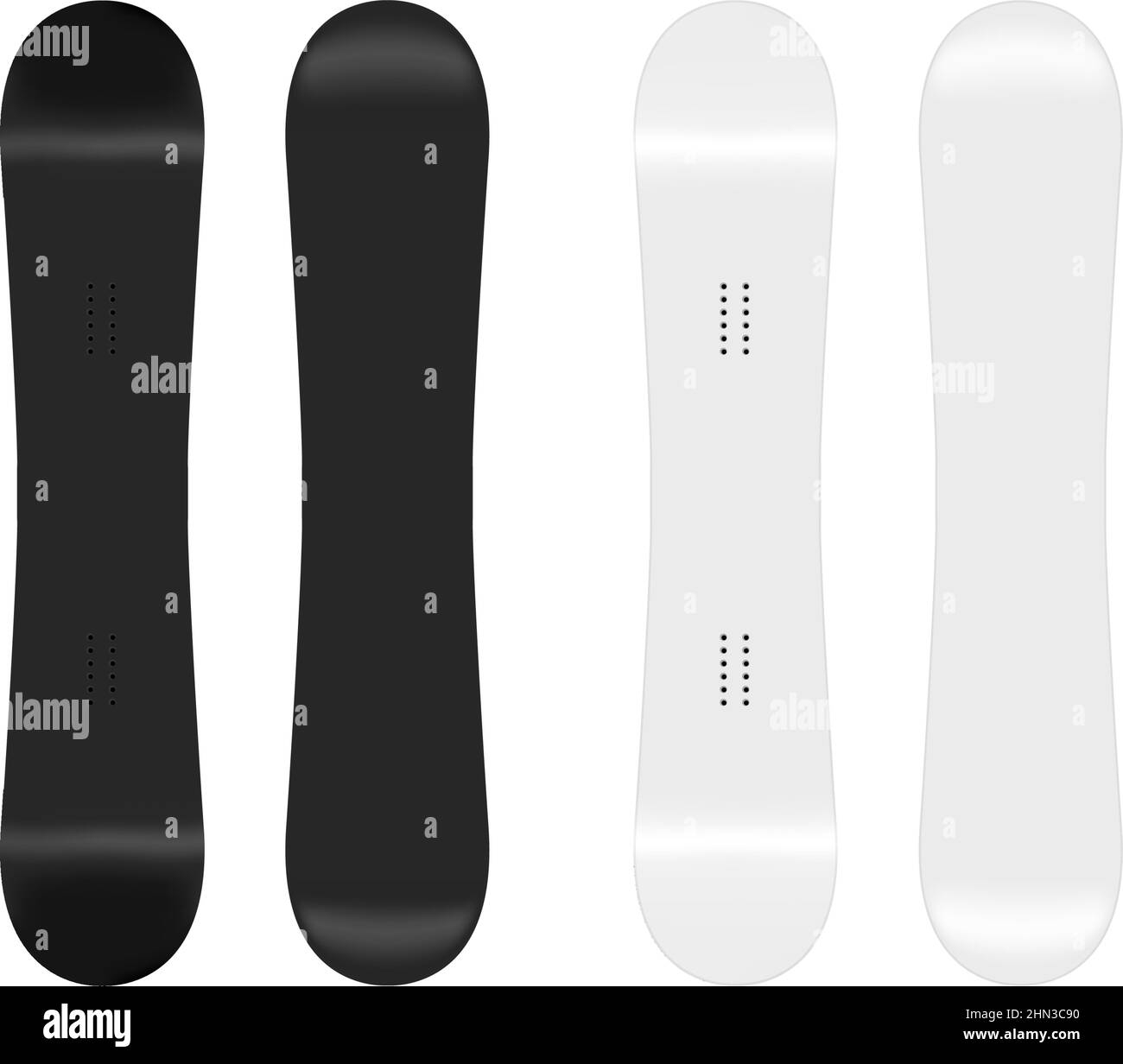 Snowboarder Vektor Vektoren Schwarzwei Stockfotos Und bilder Alamy
