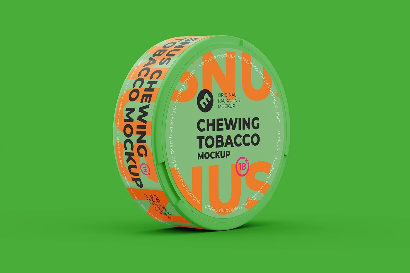 Snus Chewing Tobacco Can Mockup Behance