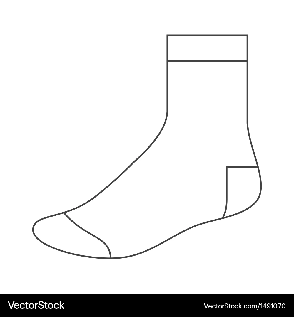 Sock Template Vector Images over 7 800 