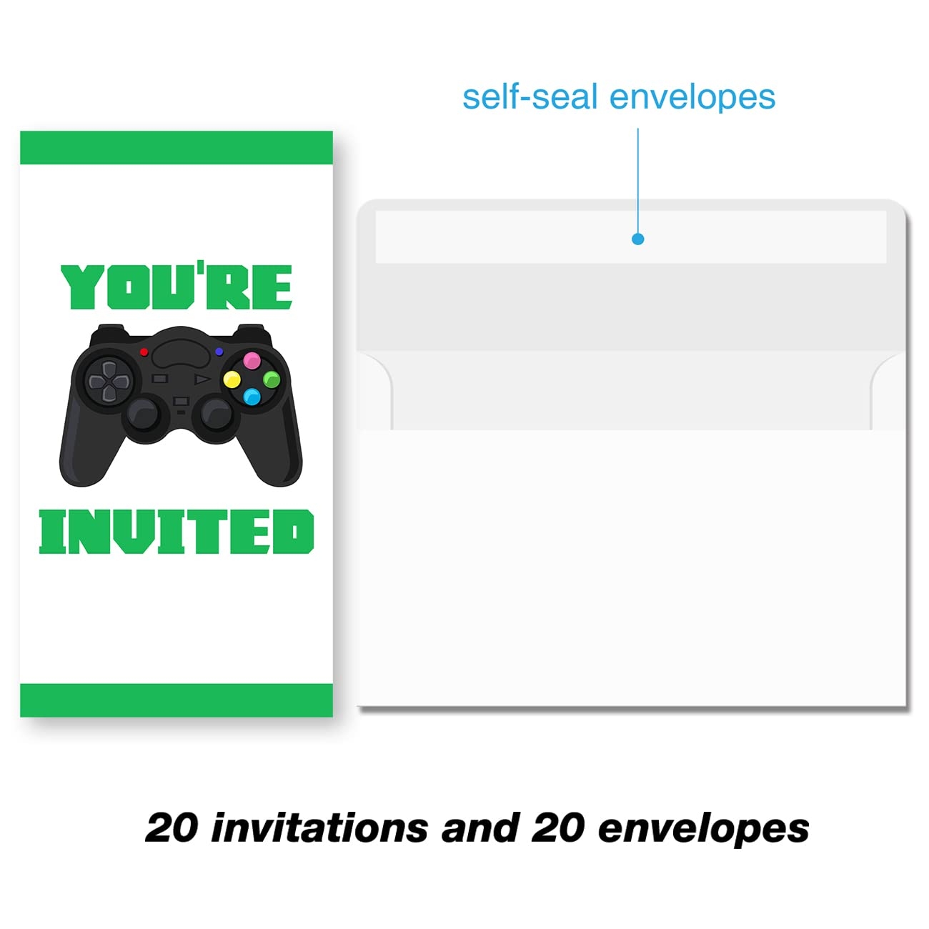 Blank Video Game Invitation Printable