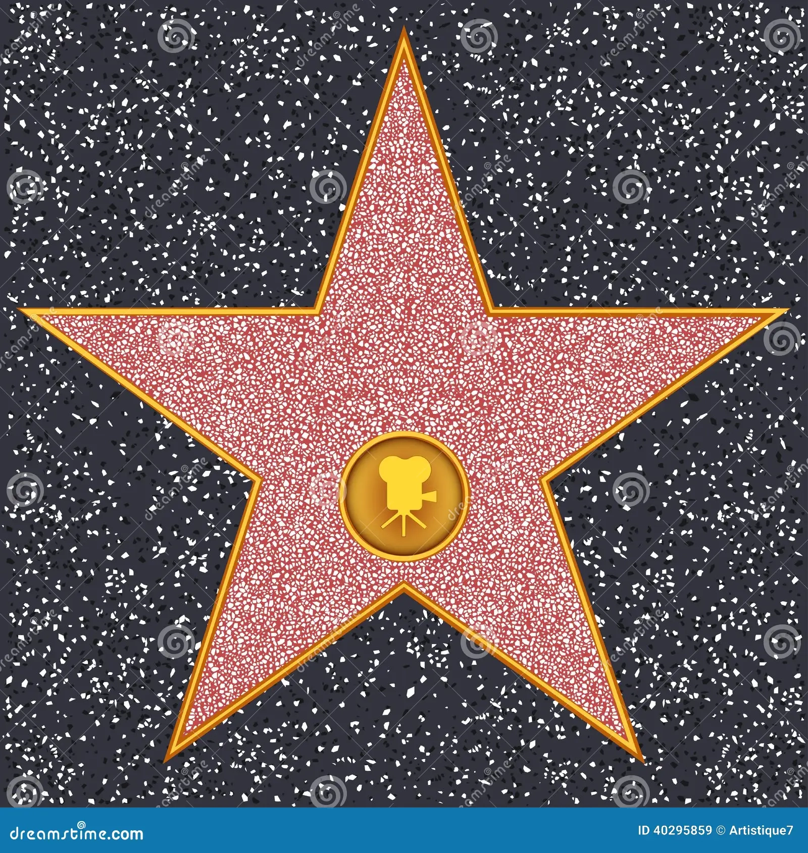 Printable Blank Hollywood Star Template