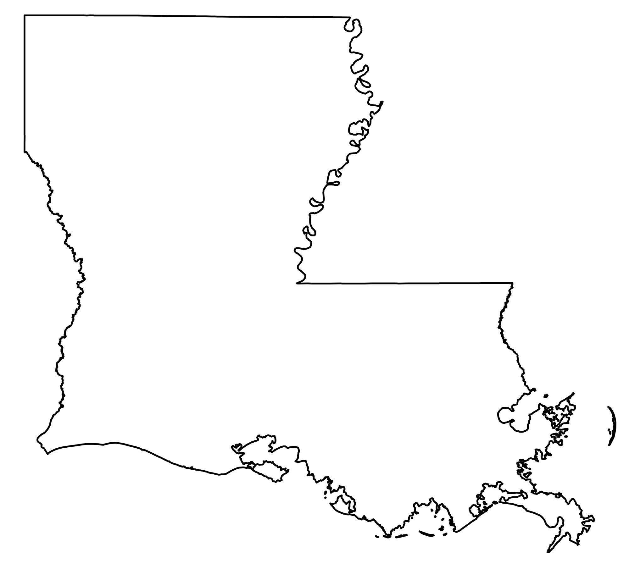 State Outlines Blank Maps Of The 50 United States GIS Geography
