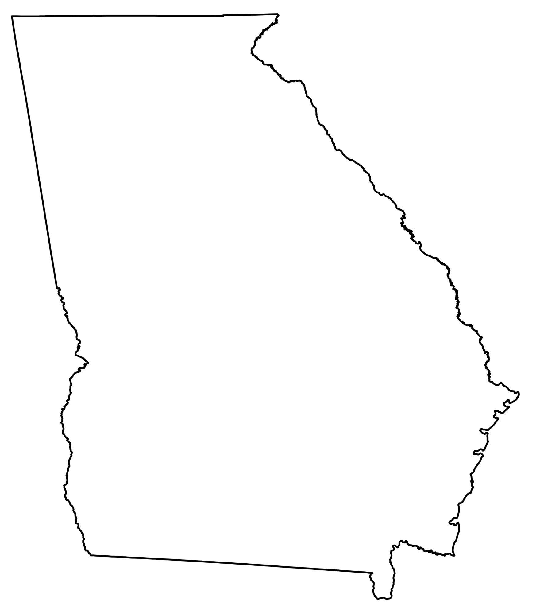 Blank Printable State Map Outlines