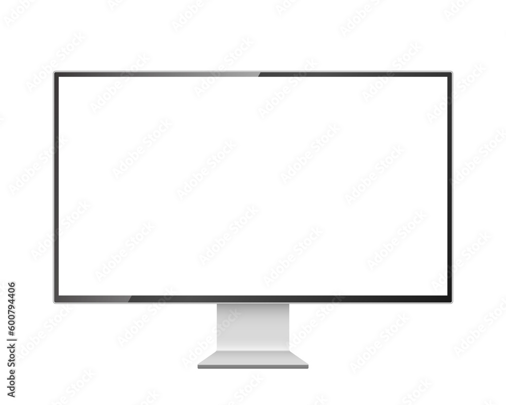 Stock Foto Computer Monitor Mockup Pc Template With Blank Screen 