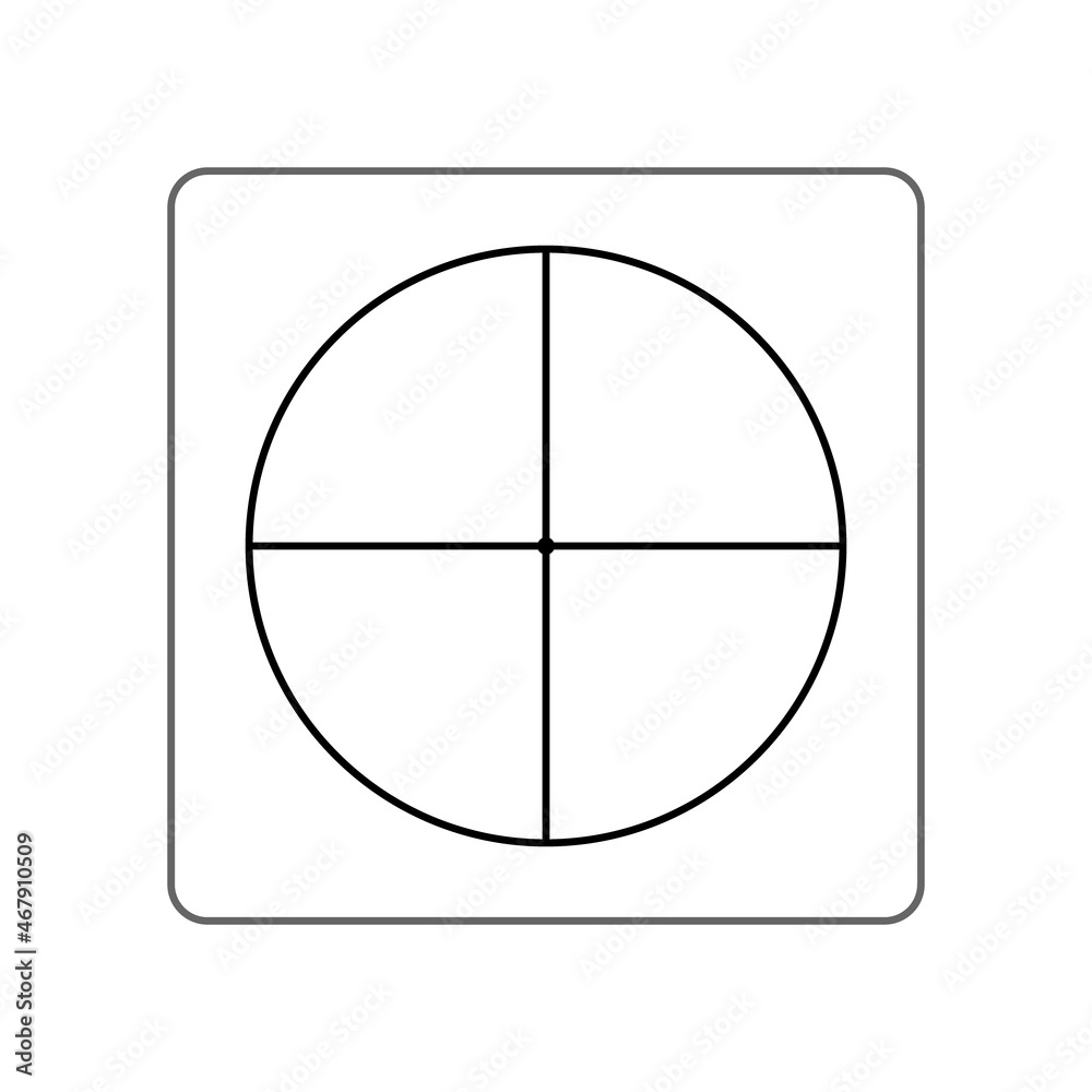 Stock Vektorgrafik Blank 4 Section Board Game Spinner Template 