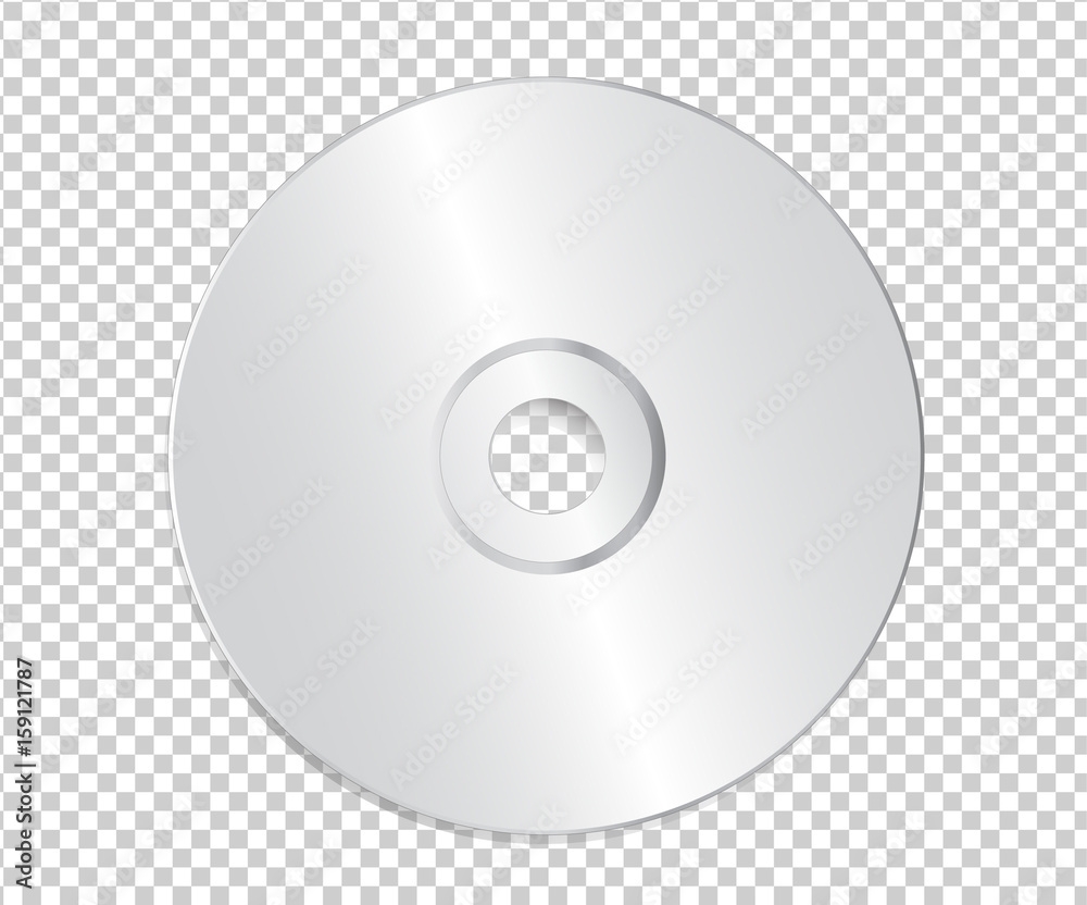 Stock Vektorgrafik Blank CD Template On Transparent Background 