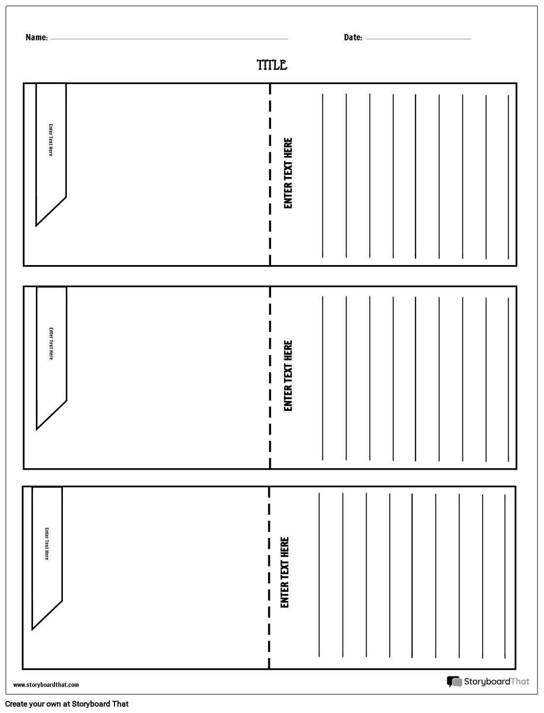 Storyboard That Flashcards Free Customizable Templates
