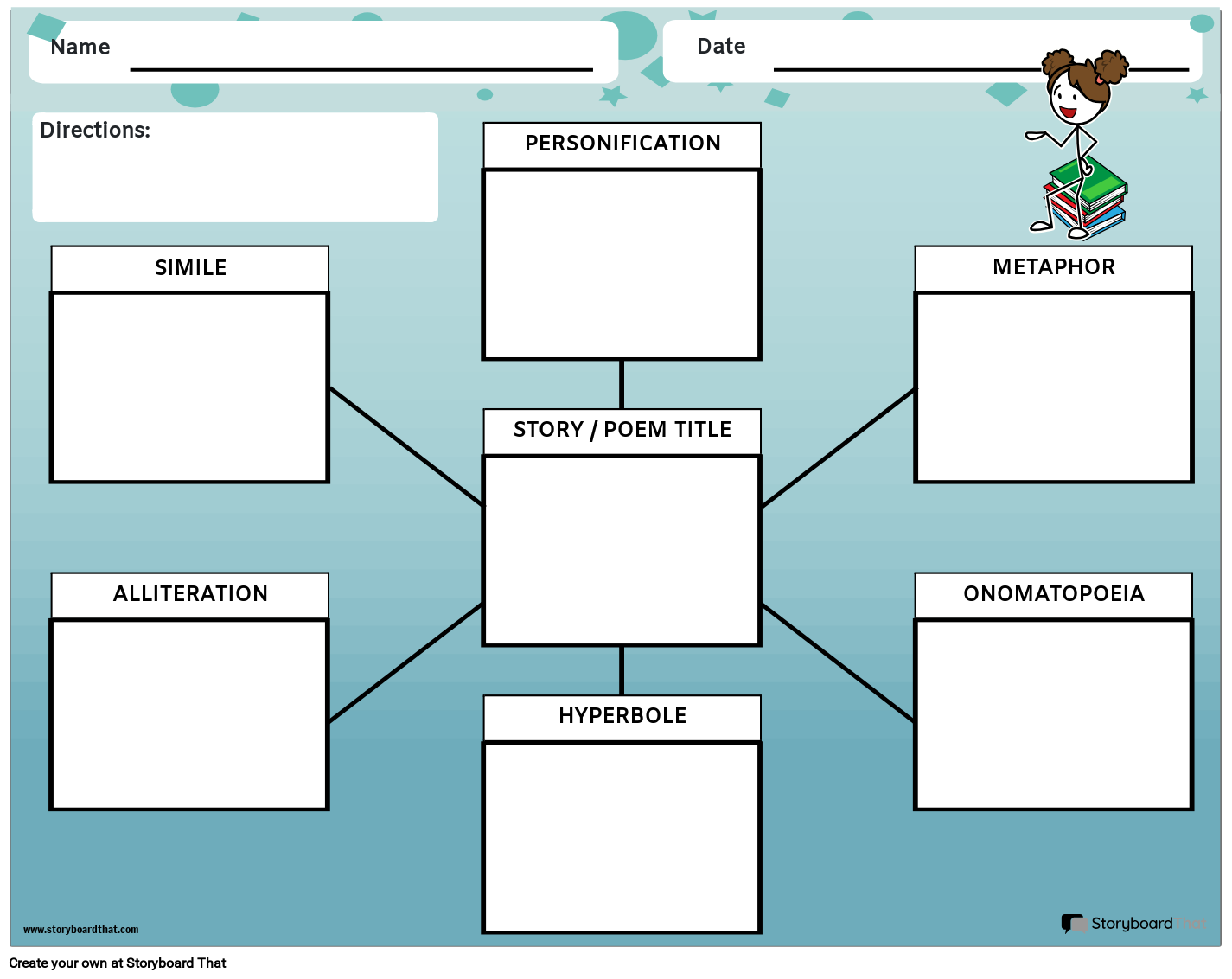 Blank Figurative Language Chart Printable