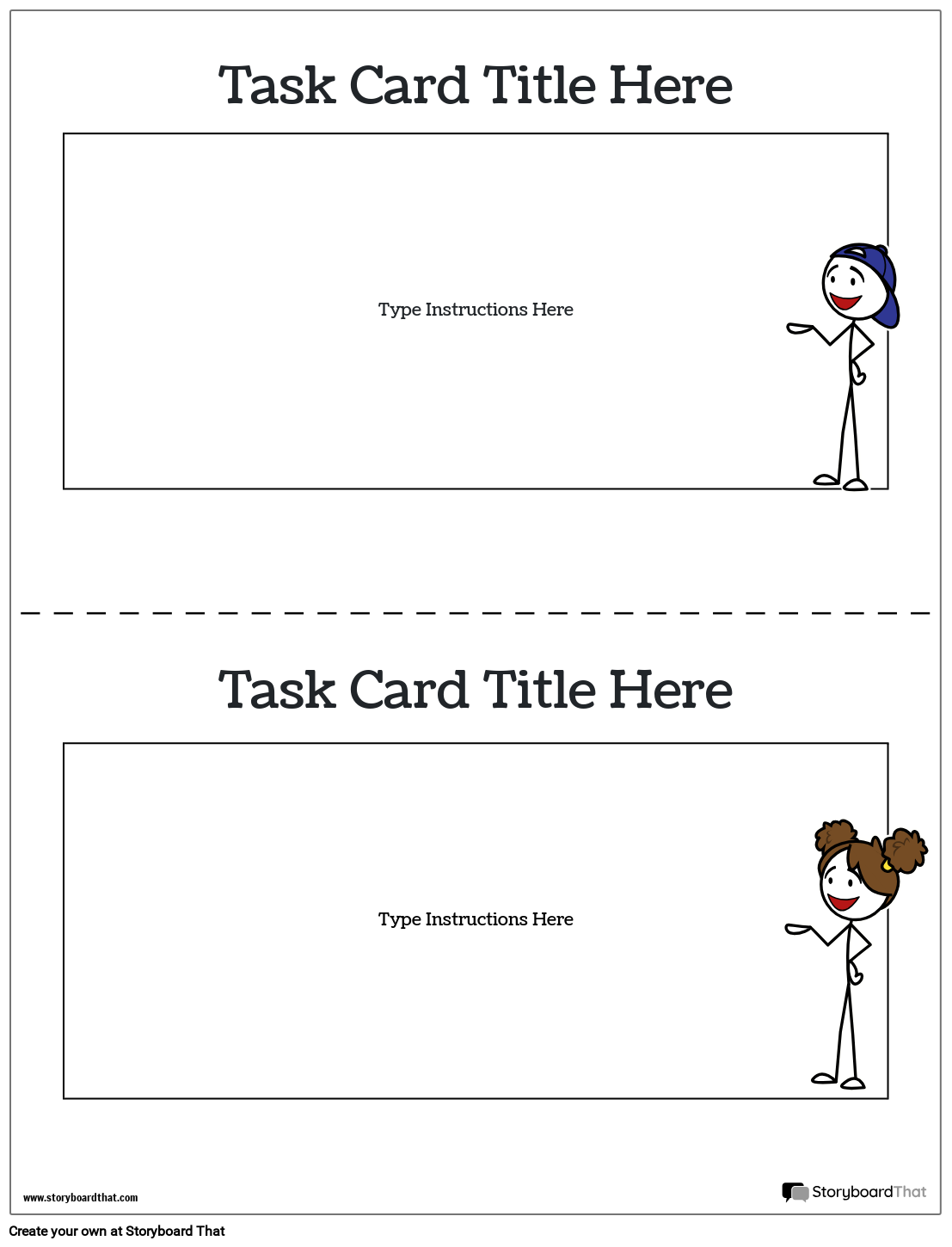 Storyboard That Task Card Templates For Educators