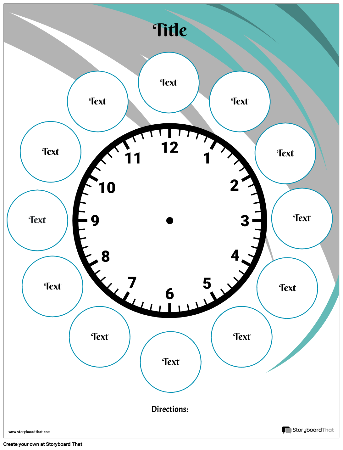 Blank Clock Printable For Kids