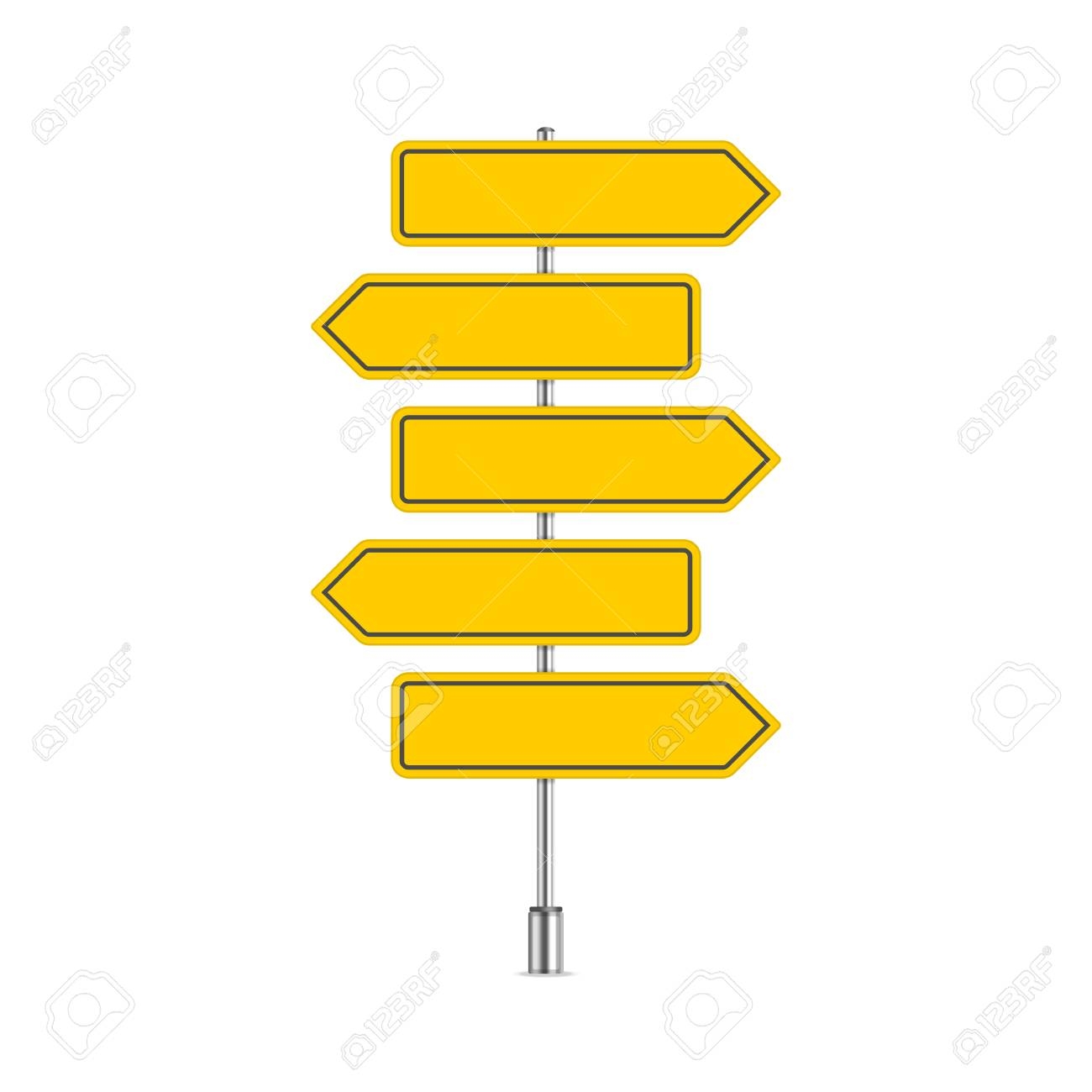 Stra enschild Vorlage Mit Platz F r Text Leere Verkehrszeichen 