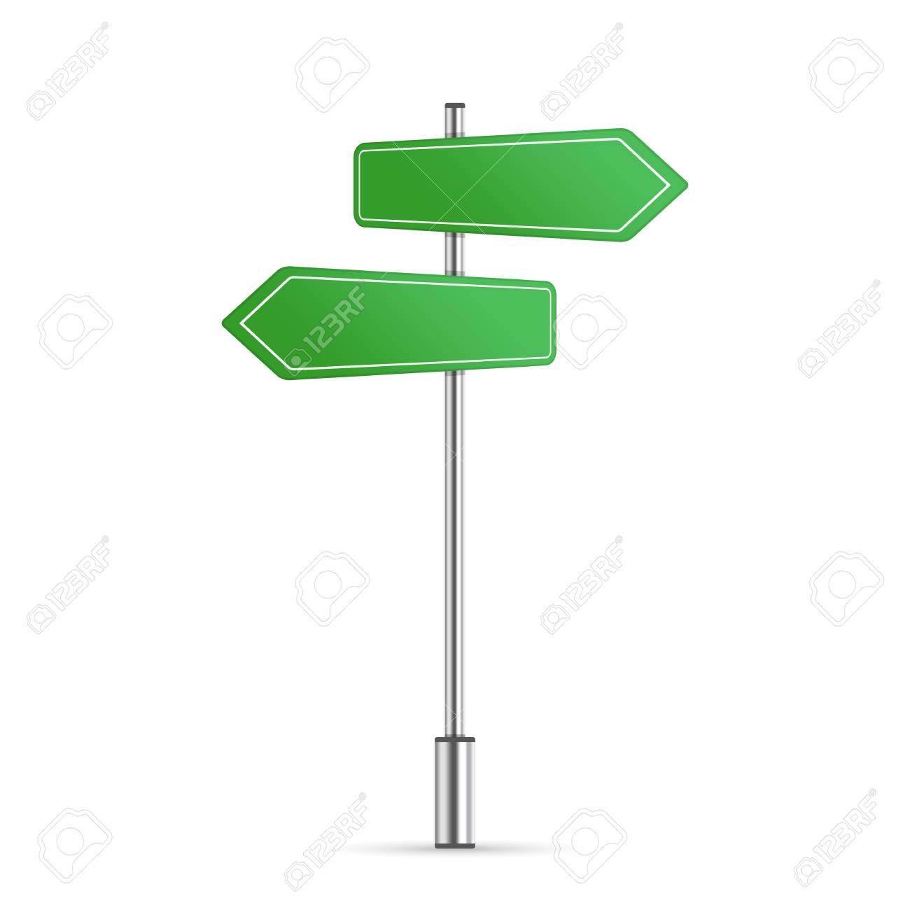 Street Sign Template With Place For Text Blank Road Signs 