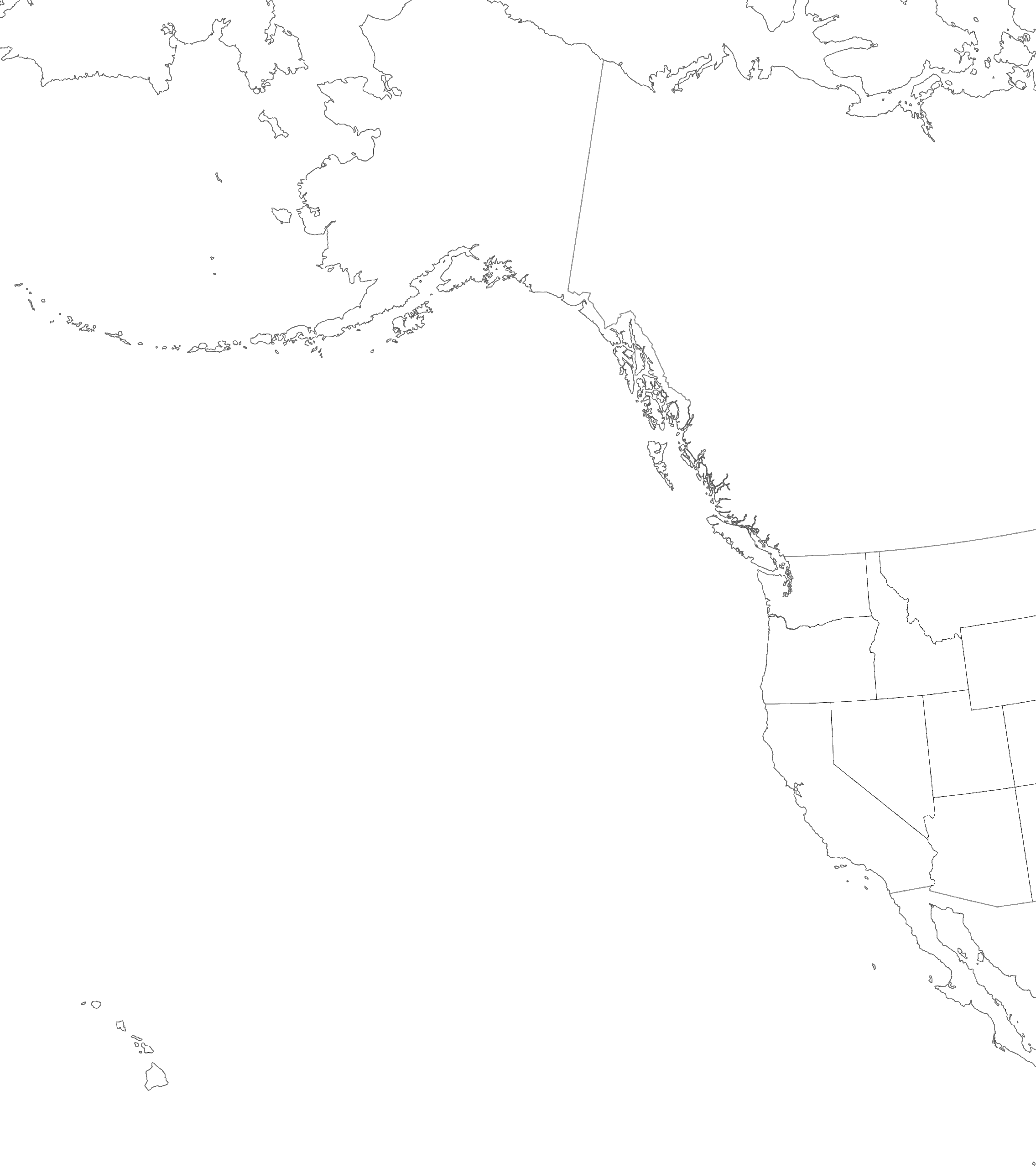 Pnw Printable Blank Map