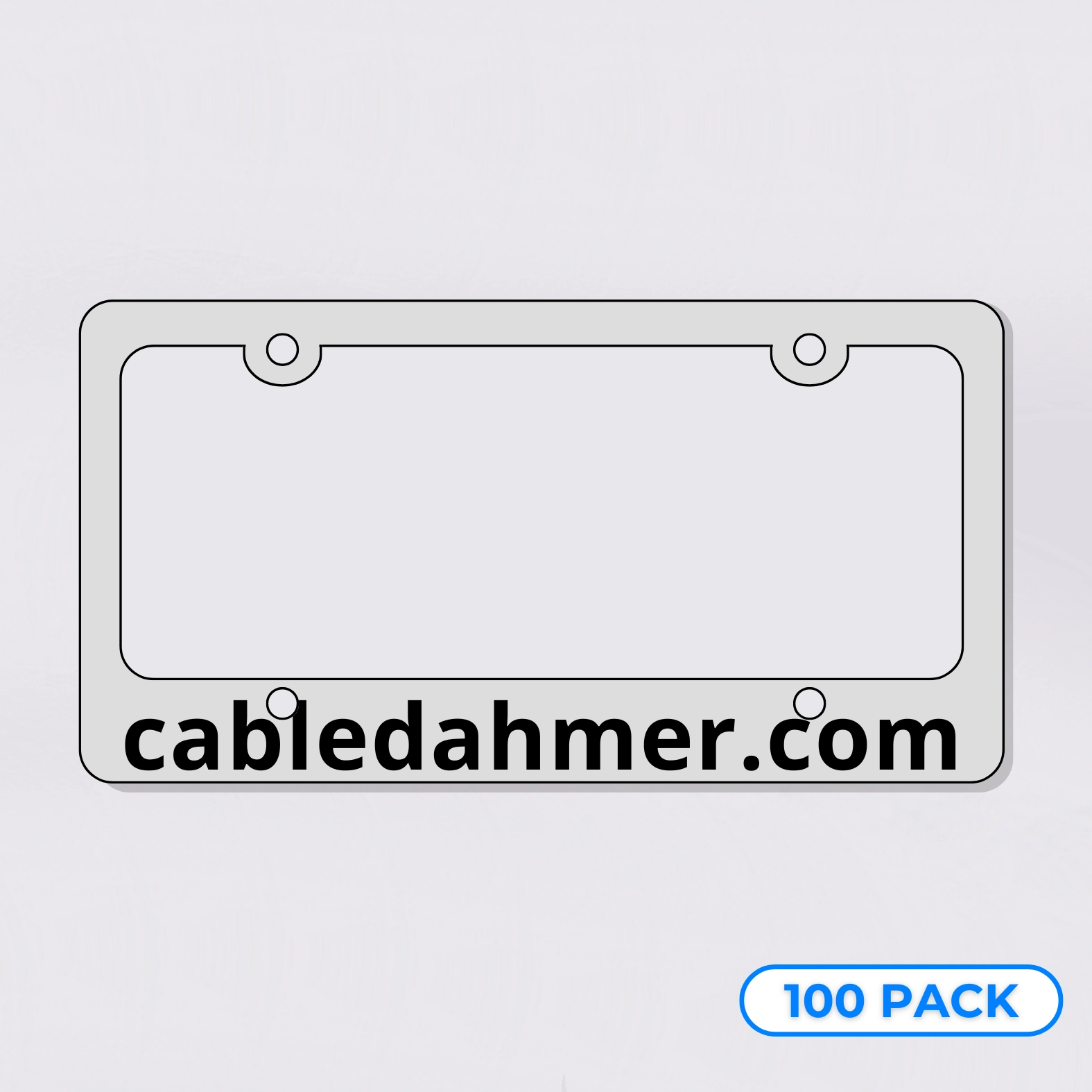 Printable Blank License Plates