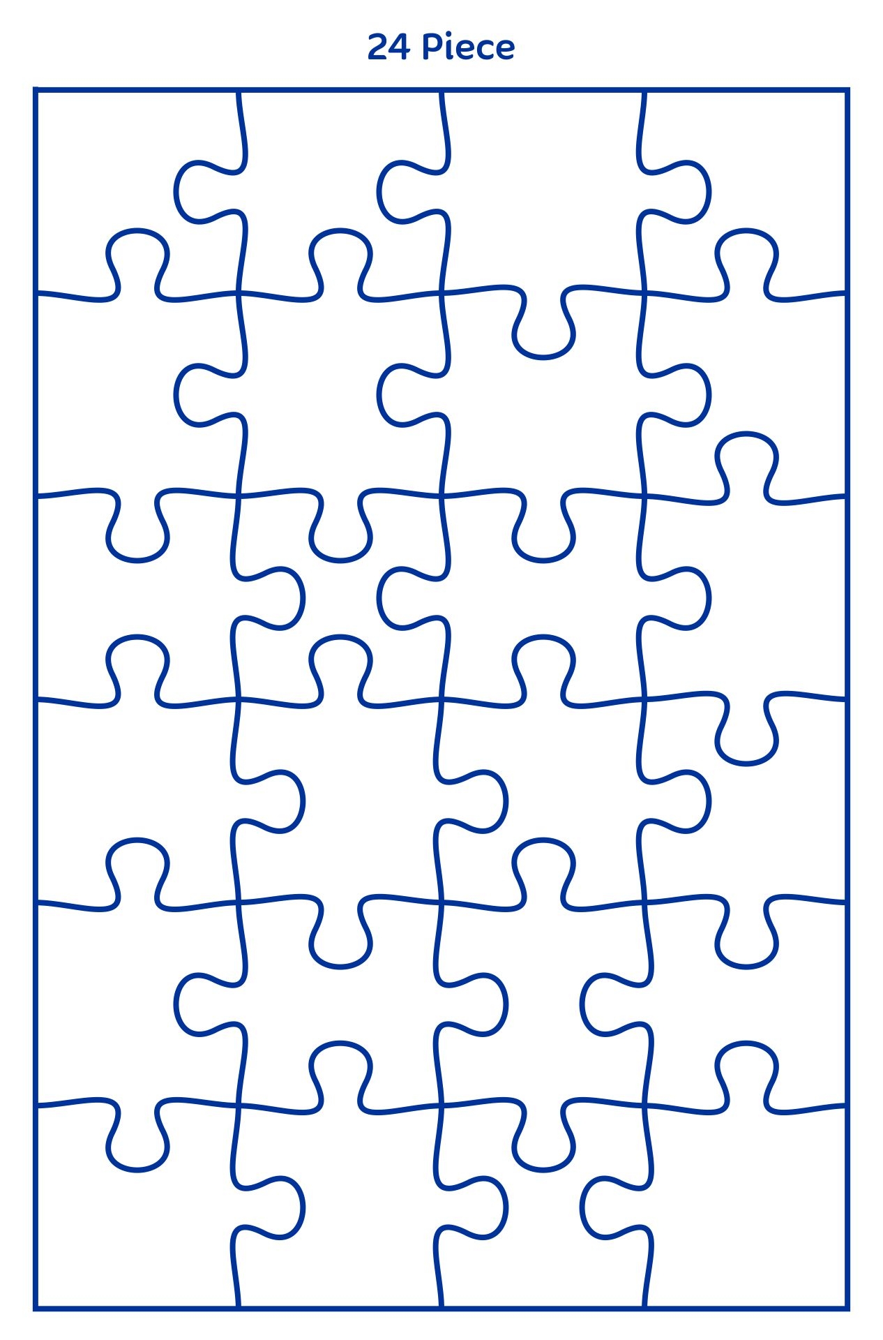 Printable Jigsaw Puzzle Blank