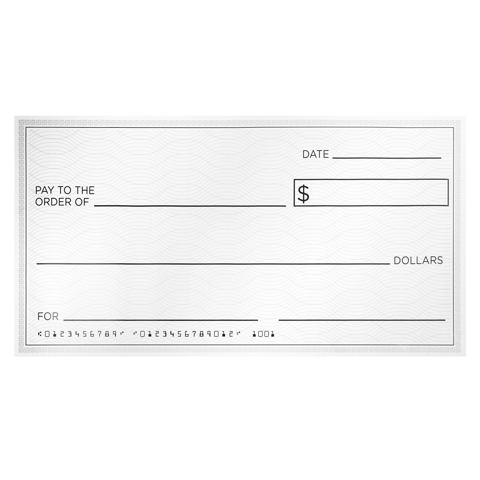 Sustainable Greetings Reusable Big Check For Presentation 30 X 16 