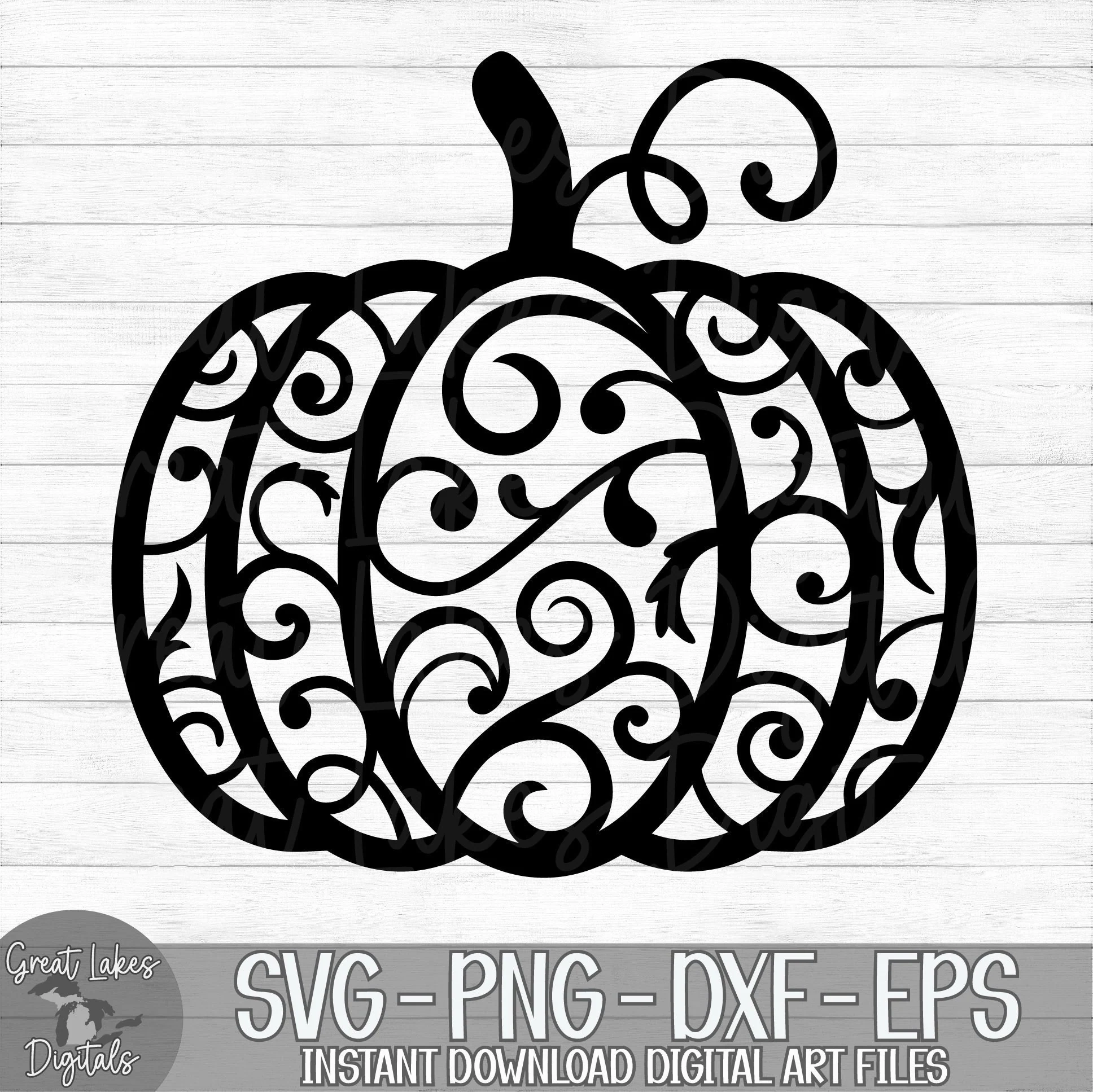 Swirly Pumpkin Svg Etsy