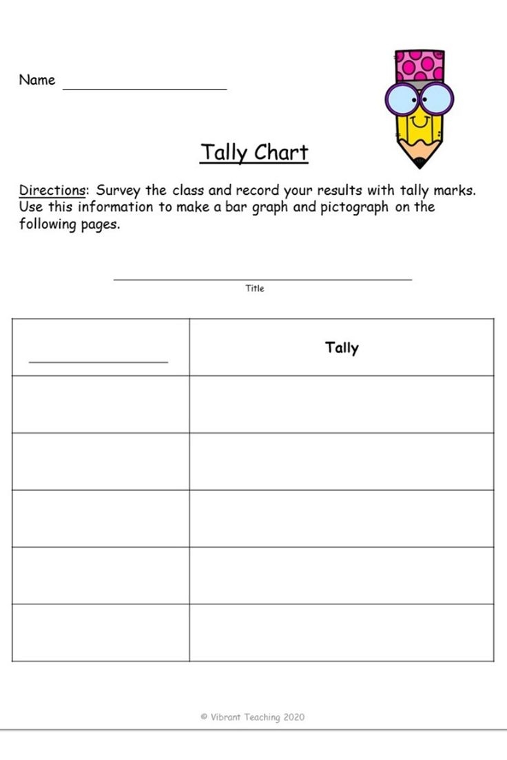 Blank Tally Chart Printable