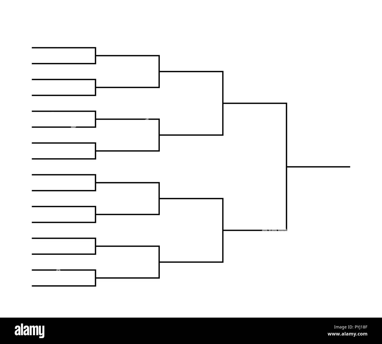 12 Team Printable Blank Brackets