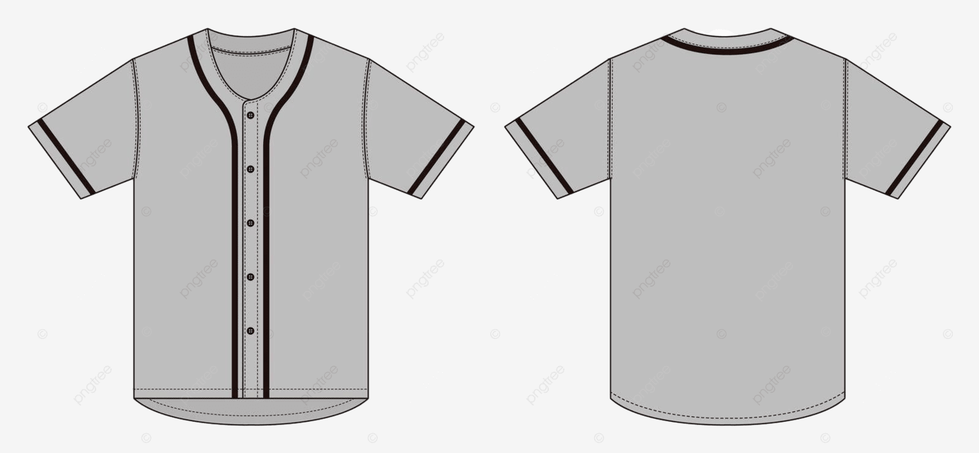 Template Vector Illustration Of A Baseball Uniform Jersey With 