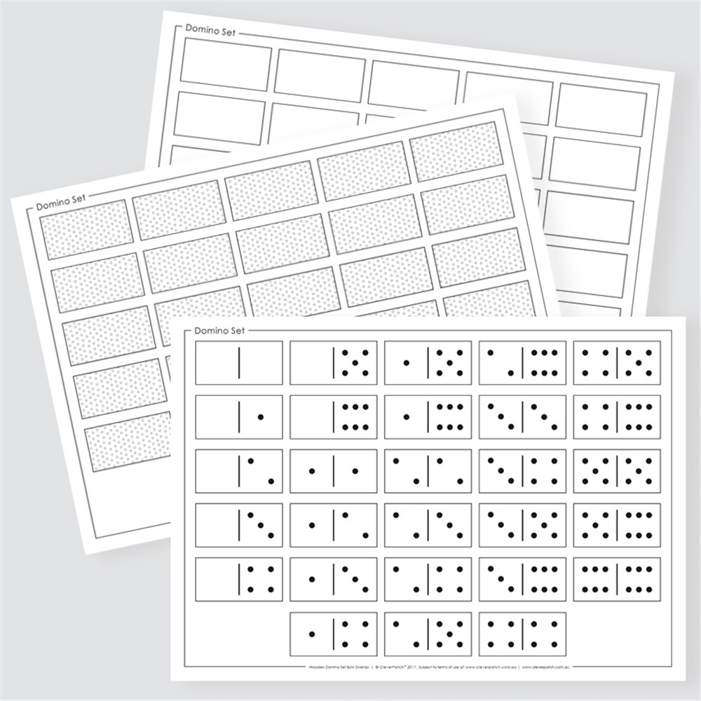 Templates For Wooden Dominoes Set Paper amp Card CleverPatch 