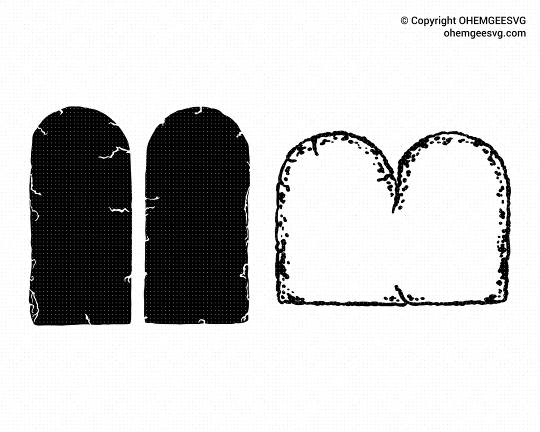 Ten Commandments Svg Blank Stone Tablet Clipart 10 Commandments Dxf Religion Eps Bible Cricut Christian Cut File Commandments Svg Etsy Hong 