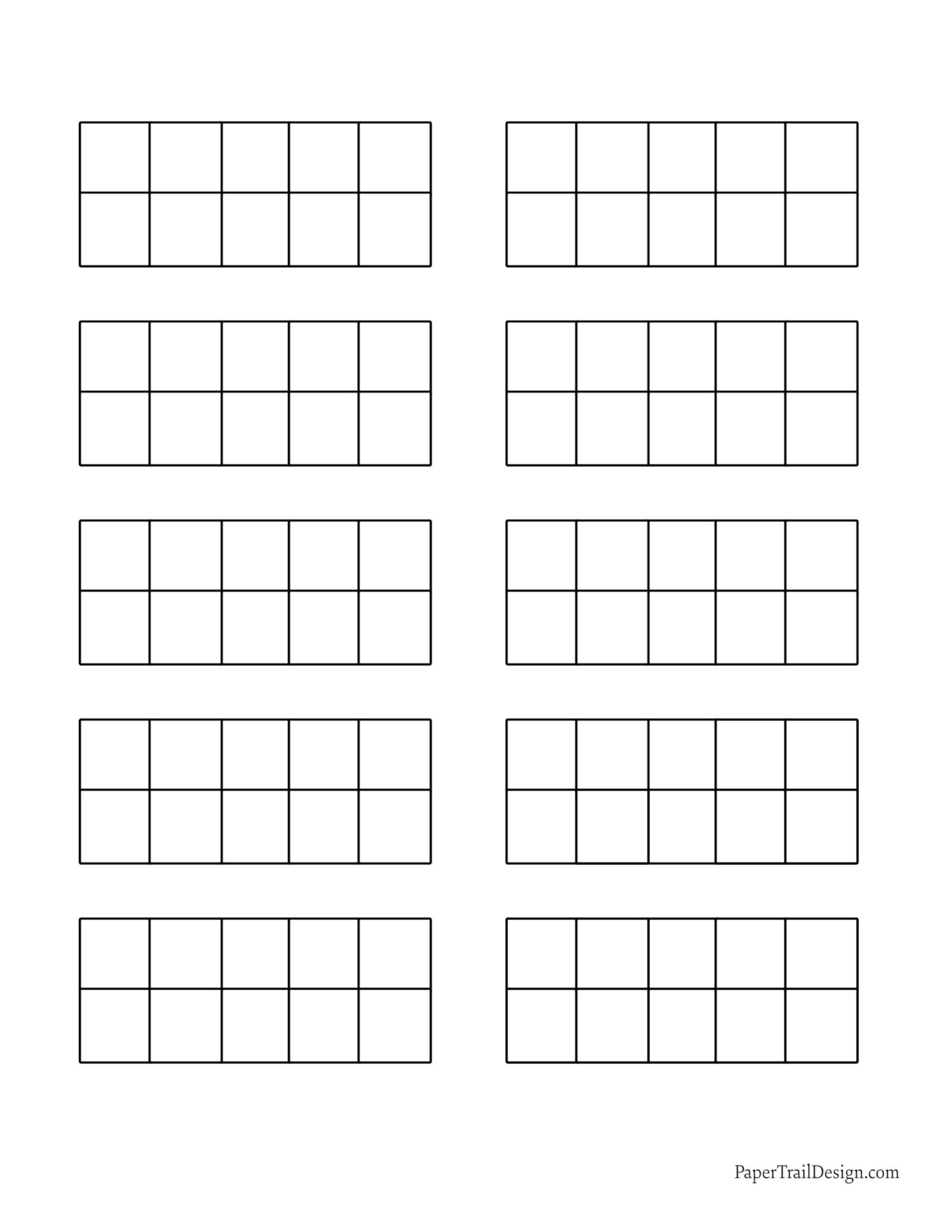 Ten Frame Printables Paper Trail Design